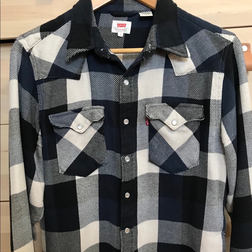 Levi’s Mens Western plaid shirt